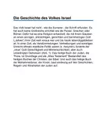 Vorschau - Anderer Materialtyp - GESCHICHTSSTUNDE: Die Geschichte des Volkes Israel - Seite 1