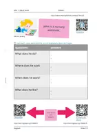 Vorschau - Arbeitsblätter - John´s day at work - job profile (5) nursery assistant - Seite 1
