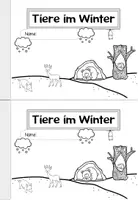 Vorschau - Arbeitsblätter - Tiere im Winter | Überwinterungsformen | Miniheft - Seite 1