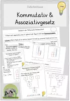 Vorschau - Arbeitsblätter - Kommutativ- und Assoziativgesetz (ABs) - Deckblatt
