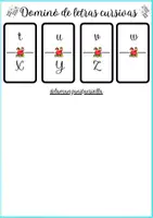 Vista previa - Juegos / Gamificación - Juego de dominó de letras (mayúsculas, minúsculas, cursiva e imprenta) - página 3