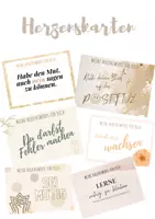 Vorschau - Poster - Herzenskarten / Herzensworte: motivierende Sprüche und Sätze für SuS - Deckblatt