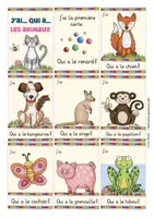 Aperçu - Jeux - Les animaux - "J'ai ... qui a ?" - Jeu français - Page 1