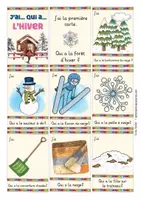 Vista previa - Juegos / Gamificación - l'hiver juego francés J'ai ... Qui a? - página 1