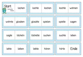 Vorschau - Spiele - 4 Dominos: Präsens - Präteritum I Starke & schwache Verben - Seite 2