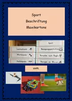Vorschau - Anderer Materialtyp - Sport - Ordnung - Beschriftung Maxikartons - Deckblatt