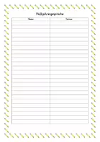 Vorschau - Anderer Materialtyp - Halbjahresgespräche - Terminliste - Deckblatt
