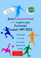 Vorschau - Arbeitsblätter - Kreuzworträtsel und Suchrätsel - Fussball WM 2022 - Sek - Deckblatt