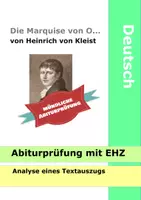 Vorschau - Test - Mündliches Abitur - Heinrich von Kleist "Die Marquise von O..." Analyse, Interpretation Abiturprüfung - Deckblatt