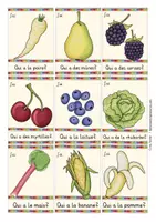 Vista previa - Juegos / Gamificación - fruits et légumes frutas y verduras / la comida francés "J'ai ... Qui a?" - página 3