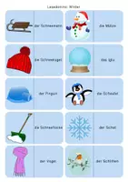 Vorschau - Arbeitsblätter - Lesedominos: Winter und Weihnachten - Seite 2