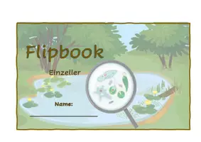 Vorschau - Arbeitsblätter - Flipbook - Einzeller XL - Deckblatt