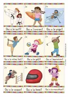 Vista previa - Juegos / Gamificación - juego francés "J'ai ... Qui a?" les sports (deporte) - página 3