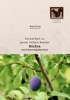 Vorschau - Test - Kursarbeit zu Janne Tellers Roman "Nichts" - Deckblatt