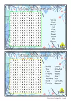 Aperçu - Jeux - Winter Wordsearch - The British Fox - Page 1
