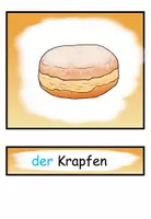 Vorschau - Präsentationen/Tafelbilder - Bildkarten und Wortkarten "In der Bäckerei" Thema Einkaufen - DaZ / DaF / Deutsch - Seite 1