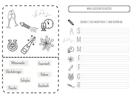 Vorschau - Arbeitsblätter - Mini-Lesespur Silvester/Neujahr - Seite 2