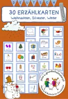 Vorschau - Spiele - 30 Erzählkarten "Weihnachten, Silvester, Winter" - Deckblatt