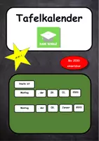Vorschau - Präsentationen/Tafelbilder - Tafelkalender für die Grundschule - Deckblatt