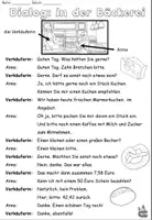 Aperçu - Feuilles d'exercices - Dialogue "A la boulangerie" Thème achats - Allemand - Page 3
