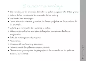 Vista previa - Unidades / Secuencias / Situaciones de Aprendizaje - Los animales de los polos: lectura y escritura divertida. - página 1