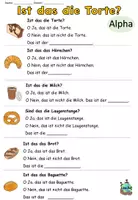 Vorschau - Arbeitsblätter - Übung "Ist das die Torte?" Thema Einkaufen / In der Bäckerei - 2-fach Differenzierung DaZ / DaF - Seite 3