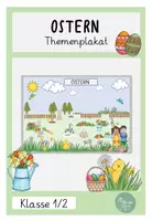 Vorschau - Arbeitsblätter - Ostern Wimmelbild Themenplakat DAZ Wortschatz - Deckblatt
