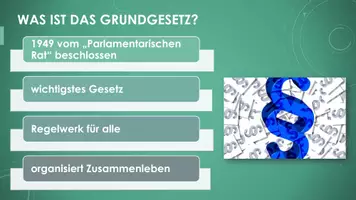 Vorschau - Präsentationen/Tafelbilder - Das Grundgesetz (Präsentation und H5P) - Seite 1