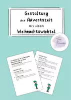 Vorschau - Spiele - Gestaltungsideen für die Adventszeit 2022 mit einem Weihnachtswichtel - Deckblatt
