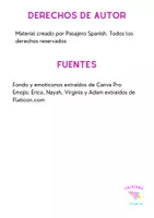 Vista previa - Tarjetas / Manipulativos - TARJETAS DE PERSONAJES INFORMACIÓN PERSONAL. A1-A2 ELE - página 2