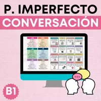 Vista previa - Tarjetas / Manipulativos - TARJETAS CONVERSACIÓN PRETÉRITO IMPERFECTO. A2-B1 - Portada