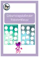 Vorschau - Poster - Geburtstagskalender #Roboterklasse - Deckblatt