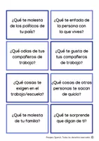 Vista previa - Tarjetas / Manipulativos - PRESENTE DE SUBJUNTIVO TARJETAS DE CONVERSACIÓN - página 3