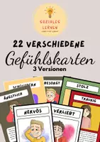 Vorschau - Arbeitsblätter - Meine Gefühle - Gefühlskarten - Bildkarten und Wortkarten mit Erklärung - Seite 1