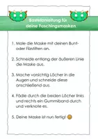 Vorschau - Stationenlernen - Karneval - Fasching : kunterbunte Masken zum Basteln (Teil 2) #faschingbeieduki - Seite 1