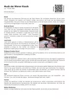 Vorschau - Arbeitsblätter - Musikgeschichte - Wiener Klassik (Infotext und Übungen) - Deckblatt