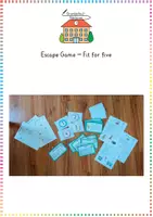 Vorschau - Spiele - Escape Game: Fit for Five - Englisch - Kl. 4 (Abschluss/Übergang) - Deckblatt
