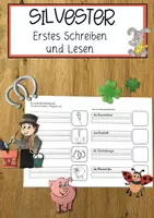 Vorschau - Arbeitsblätter - Lautgetreues Schreiben und Lesen - SILVESTER - Deckblatt
