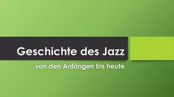 Vorschau - Poster - Geschichte des Jazz (Präsentation, H5P, Plakat) - Deckblatt
