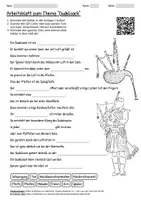 Vorschau - Arbeitsblätter - Lernposter + Arbeitsblatt "Dudelsack" + Onlineübung & MP3 + Mindmap + Infografik - Seite 1