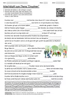 Vorschau - Arbeitsblätter - Arbeitsblatt "Einwohner" + Onlineübung & MP3 + - Deckblatt