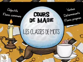 Aperçu - Jeux - Les classes de mots - version sorcier - Page de couverture