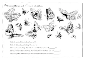 Vorschau - Arbeitsblätter - Lies- zähl- und mal- Blätter. Lerntheke mit Laufzettel - Seite 3