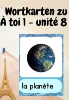 Vorschau - Merkblätter - À toi! 1 Unité 8 Vokabelkarten Simon Bigagli - Deckblatt