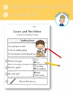 Vorschau - Unterrichtsreihen - Sätze lesen und verstehen | 15 sommerliche Leseverstehen (Kleinbuchstaben) - Seite 1