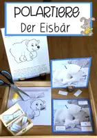 Vorschau - Arbeitsblätter - Polartiere - der Eisbär - Deckblatt