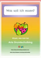 Vorschau - Arbeitsblätter - Gesunde Ernährung: Was soll ich essen? - Deckblatt