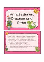 Vorschau - Aufgabenkarten - Geschichtenkartei "Prinzessinen, Drachen und Ritter" (10 Schreibideen) - Seite 2