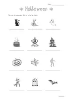 Vorschau - Arbeitsblätter - Freebie - DaZ - Arbeitsblatt - Wortschatz Halloween - Seite 2