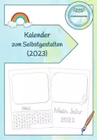 Vorschau - Mal- und Bastelvorlagen - Kalender zum Selbstgestalten (2023&2024 oder ohne Jahresangabe) - Deckblatt